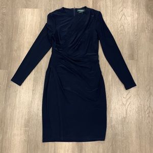 Navy blue Ralph Lauren long sleeve size 6 dress
